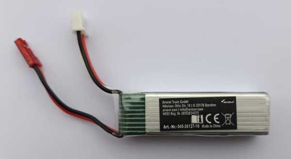 045-24127-10 LiPo Akku 2S 7,4V 600mAh BEC